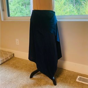 Ramy Brook asymmetrical skirt in navy blue